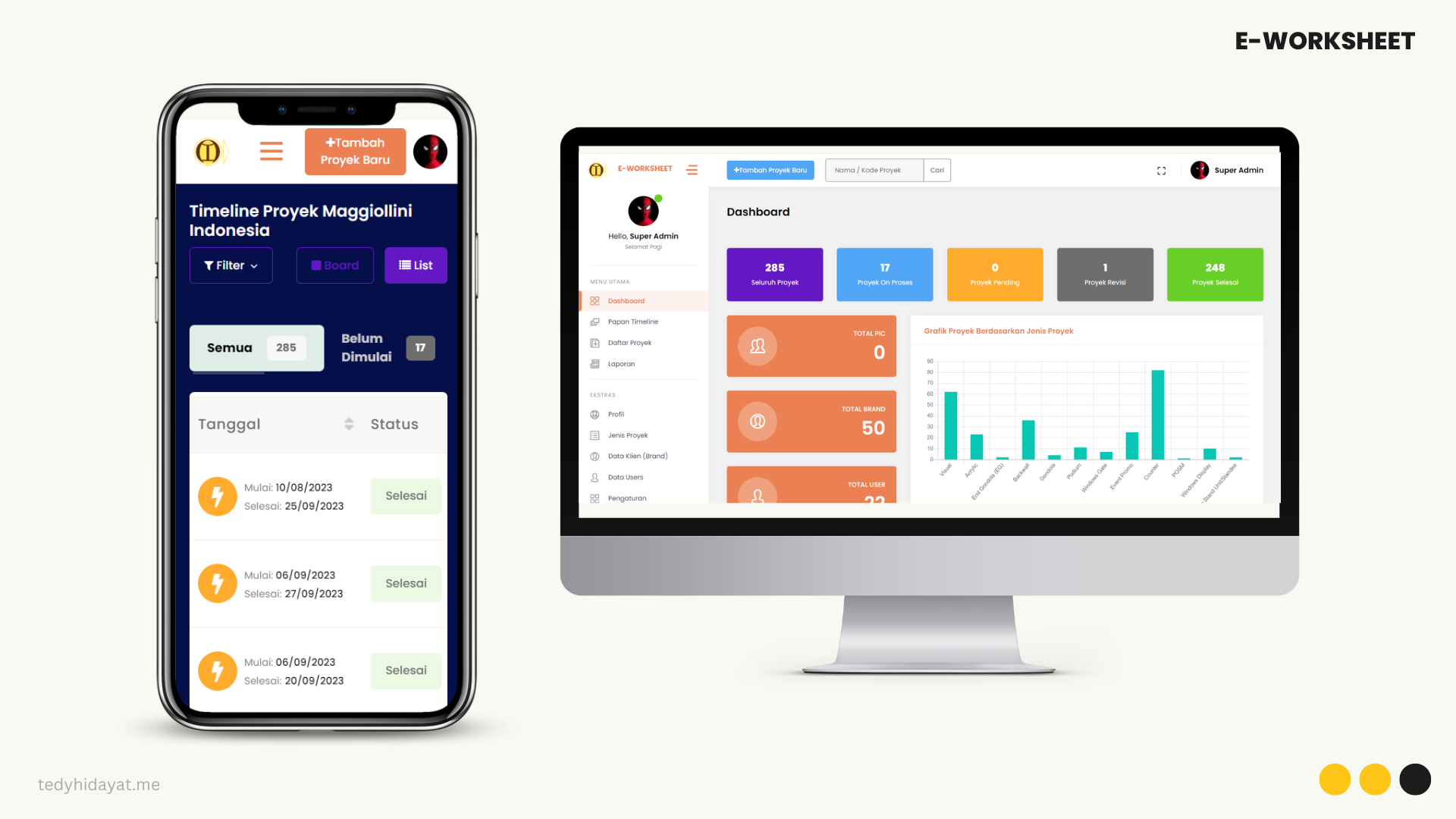 E-Worksheet Timesheet Management - Web App